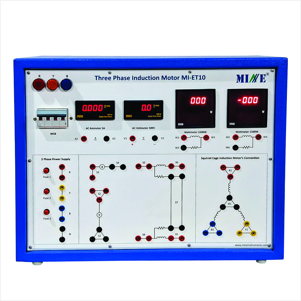 Three Phase Induction Motor Trainer (MI-ET10)
