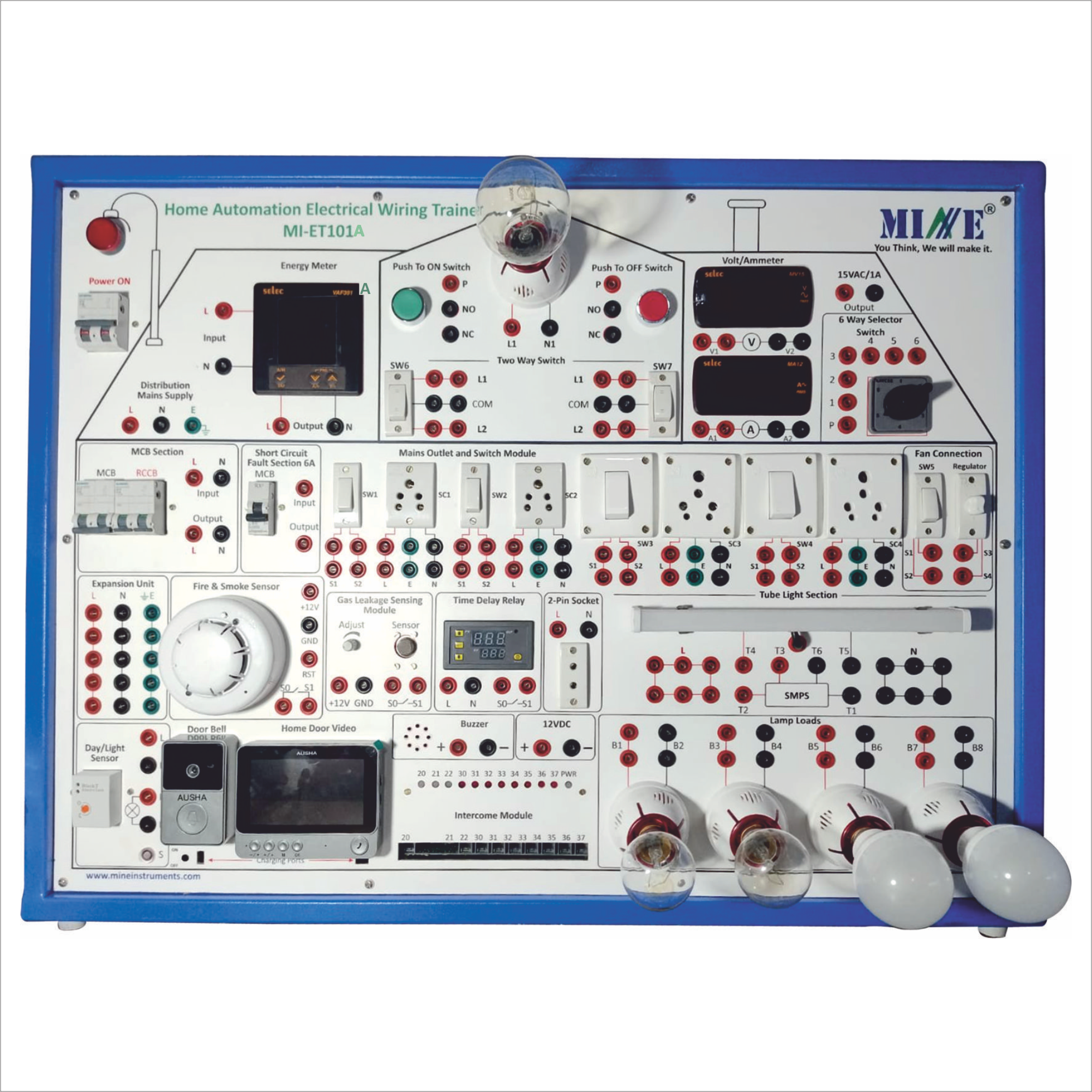 Home Automation Electrical Wiring Trainer (MI-ET101A)